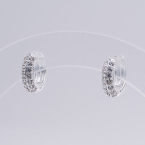 Argollitas con circonitas Gruesas 12mm