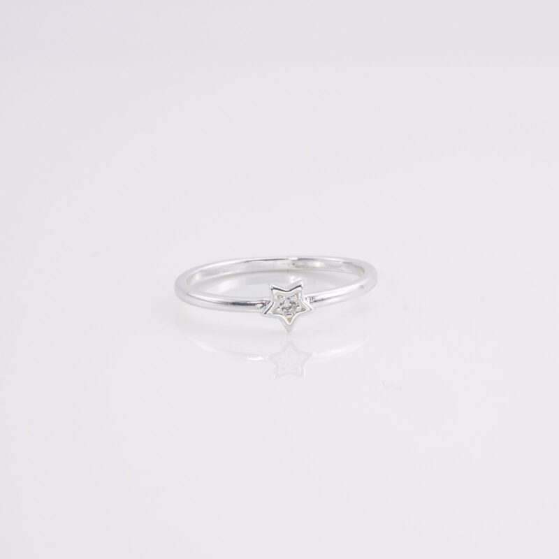 Anillo Estrella Centro, Circonita Centro Pequeña T,14,5