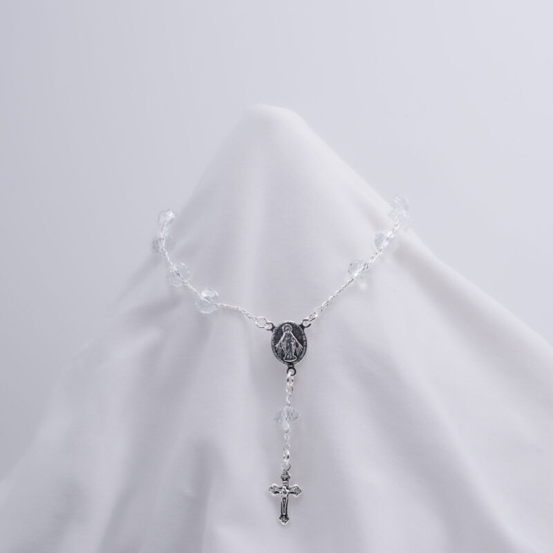 Pulsera drenario con circonias blancas 18cms