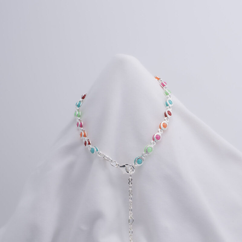 Pulsera bolitas de risino muchos colores 18 a 21cms