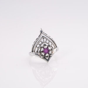 Anillo Proa Piedra Raíz de Safiro 12