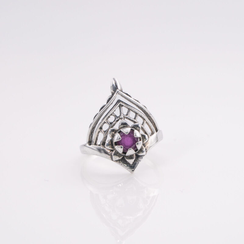 Anillo Proa Piedra Raíz de Safiro 12