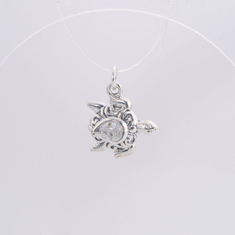 Dije tortuguita Piedra Labradorita